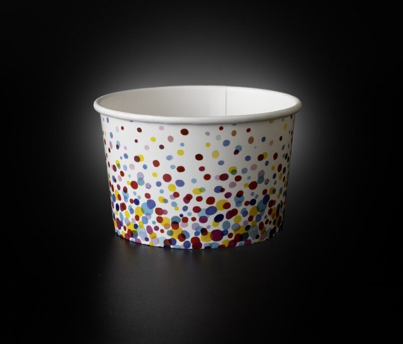 4 Scoop PE Lined Paper Cups designed for serving ice cream, frozen desserts, and takeaway treats with leak-resistant protection
