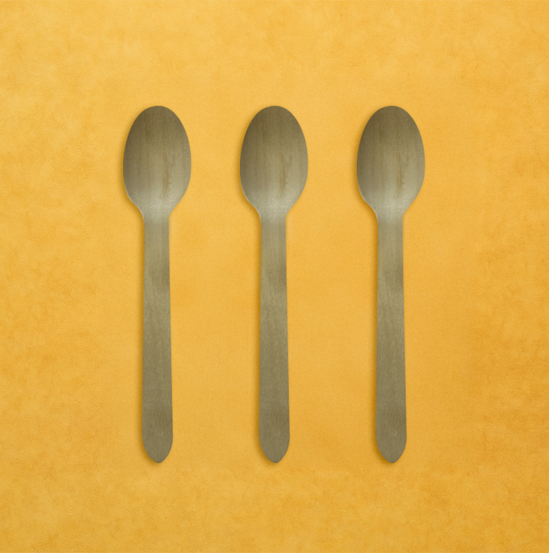 Wooden Dessert Spoons